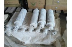 China White 25.8kV Ceramic Bushing Insulators For Transmission supplier