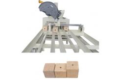 China Triple Head Sawdust Paper Block Making Machine For Wooden Pallet supplier