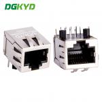 Right Angle 10 / 100 BASE RJ45 Modular Jack With Transformer Ethernet Cable Connector KRJ-146WDNL for sale