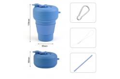 China Phthalates Free 12 OZ Silicone Foldable Travel Mug supplier