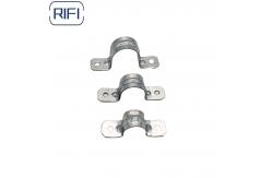 China Two Hole EMT Conduit Straps 1 / 2 Inch For Electrical Metallic Tubing supplier