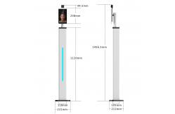 China DC12V facial temperature scanner kiosk Support Health QR Code Screening supplier