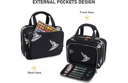 China Shockproof Travel Toiletry Organizer With Hanging Hook Water Resistant Cosmetic Bag supplier