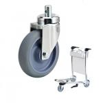 Anti-Static TPR Airport Trolley Wheel Swivel Caster For Aircraft Luggage Cart for sale