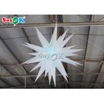 White Hanging Stars 1.5m Inflatable Lighting Decoration