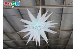 China White Hanging Stars 1.5m Inflatable Lighting Decoration supplier