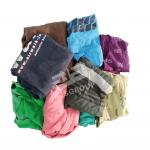 High absorbency Cut T-shirt Rags Mixed Coloured 100% Cotton Waste Rags Industrial Wiping Used Rags for cleaning for sale
