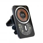 Transparent 5V 2A Car Wireless Charging Magnetic Car Charger 73% Efficiency for sale