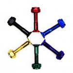 25mm Skateboard Multi Tool Kit Of 9pcs Colored Mounting Bolts For Skateboard for sale