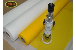 China 43T - 80PW High Tension Polyester Silk Screen Printing Mesh Yellow Logo Printed supplier