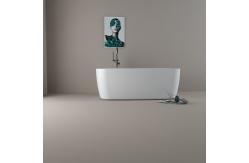 China Soaking Free Standing Bathtub With Faucet Rectangular Shape supplier