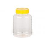 Transparent Food Grade Clear Pet Jars Plastic Screw Cap Waterproof for sale