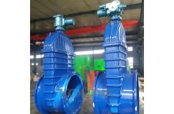 China Electric Actuated Gate Valve Large Size Resilient Seated Ductile Iron DN1200 supplier