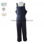 Safety Protective Fire Retardant Insulated Bib Overalls Winter Navy Blue for sale