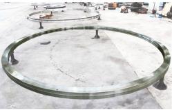 China Single Row Crossed Cylindrical Roller 62HRC Slewing Ring Bearing supplier