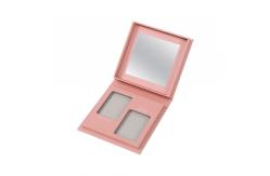 China 2 Positions Baked Eyeshadow Palette Paper Pantone Makeup Palette With Mirror supplier