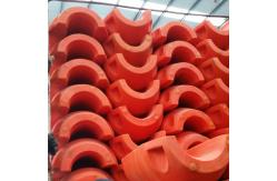 China Buoyancy 150N HDPE Pipe Floaters Custom Length Good Flexibility / Impact Resistance supplier