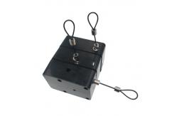 China Cubic Shaped Security Recoiler 3 Outlets Anti Theft Cable Retracting Pull Box supplier