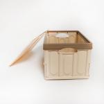 Multifunctional Leakproof Lidded Storage Bins , Ultralight Collapsible Plastic Tote