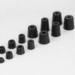 Custom Size Rubber Feet Pads With High Durability For Black Surfaces for sale