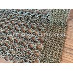 Metal Chain Link Bronze 3mm Ring Mesh Curtain Stainless Steel With Customized Pattern