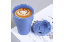 China OEM Eco Friendly Collapsible Travel Coffee Mug Silicone Foldable With Lid supplier