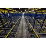Multi Level Push Back Pallet Rack System With Steel Movable Trolley for sale