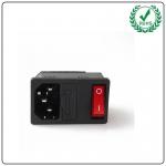 LZ-14-F16 IEC320 Ac Power Socket With Fuse Holder And Rocker Switch Inlet for sale