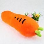 Orange Color Plush Toy Pillow High Elasticity Carrot Shape For Kids Gift for sale