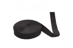 China 3.5cm Black Elastic Webbing High Tenacity Woven Polyester Elastic Band supplier