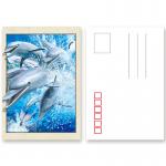 11x16cm Paris Eiffel Tower Day - Night 3D Lenticular Postcard With CMYK Printing for sale