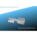 key to success elite crystal award/crystal key decoration/crystal key award/crystal trophy for sale