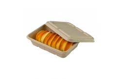 China Unbleached Recyclable Compostable Meal Prep Containers Takeout Sugarcane Paper supplier