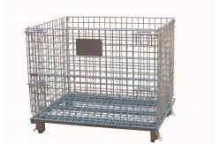China Foldable 4 Layers Wire Guage 6.0mm Wire Mesh Container Zinc Plated supplier