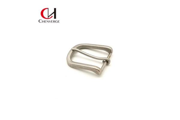 Matte Brushed Nickel Metal Belt Buckles Corrosion Resistant Practical