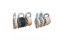 China 5 Wheels Aerial Helicopter Stringing Bundled Conductor Pulley supplier