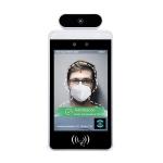 Wall Mounted 8 Inch Facial Recognition Device , 1.5GHZ Body Temperature Measurement Device for sale