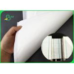 White Color One Side Glossy Kraft Paper Innoxious 30GSM 70CM 90CM 100CM for sale