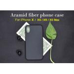 Scratch Resistant Plain Style Real Aramid Fiber Phone Case For iPhone X for sale