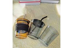 China ISO14001 500ML Simple Glass Custom Drinking Cups Mug For Cappuccino Coffee supplier