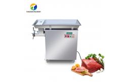 China Triangle Belt Drive Meat Mincer Machine Movable Casters Sausage Stuffer supplier