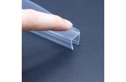 China Frameless Sliding Shower Door Vertical Seal Strip PVC Water Retaining Fittings supplier