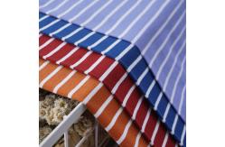 China Plain Jersey 175gsm Striped Knit Cotton Fabric Single Face For T Shirt supplier