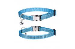 China Lettering Adjustable Reflective Cat Collar With Bell Small And Medium Collars supplier