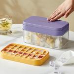 Ice Cube Maker Mold for Freezer Ice Cube Tray With Ice Storage Bin for sale