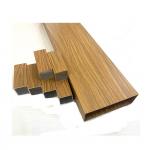 T8 Wood Grain Aluminum Extrusion For Cladding Wood Paint Aluminum Profiles for sale