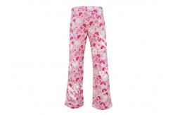 China 100% Cotton Flannel Button Up Womens Pyjama Sets With Piping And Long Pants supplier