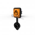 20A 250V IP65 3pin Waterproof Connector Chassis Powercon socket Yellow for sale