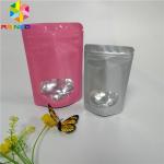 3.5g Seed Powder Foil Pouch Packaging Plastic Heat Seal Bags With Clear Window for sale