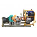 Four Gear Petrol Engine Powered Winch With 24/13 M/Min Speed for sale